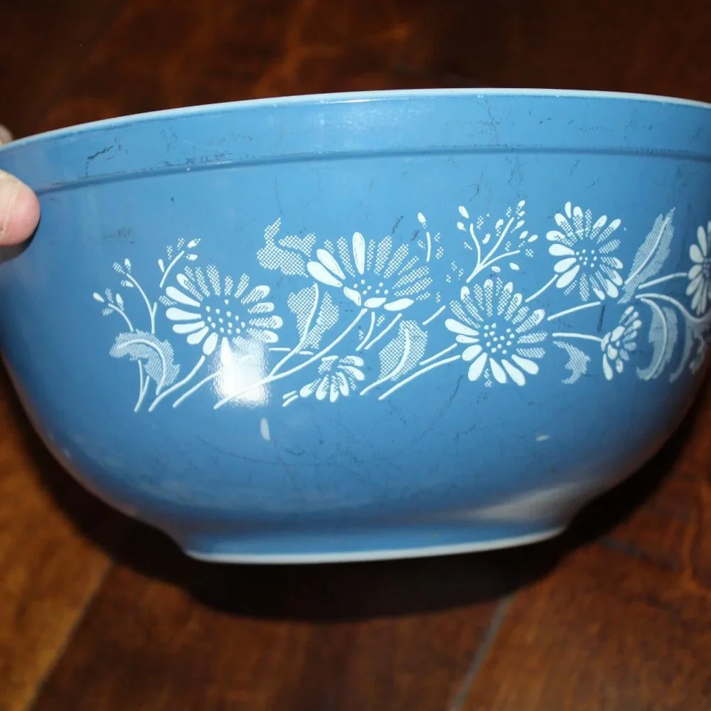 Vintage Pyrex Colonial Mist Mixing Bowl Set of 3 (401 - 403)